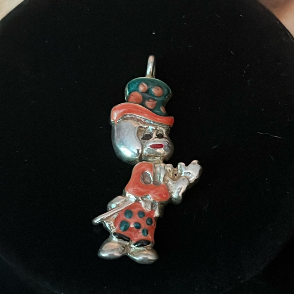 Italy 925  Pendant Leprechaun saint Patrick’s Day